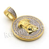 Lab diamond Micro Pave Medallion Jesus Face w/ Miami Cuban Chain BR043 - Raonhazae