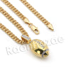 Lab diamond Micro Pave NFL Football Pendant w/ Miami Cuban Chain BR073 - Raonhazae