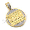 Lab diamond Micro Pave Medallion Last Supper Pendant w/ Miami Cuban Chain BR110 - Raonhazae