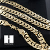 HIP HOP PRAYING HANDS TENNIS CHAIN DIAMOND CUT 30" CUBAN LINK CHAIN S55 - Raonhazae