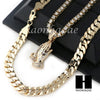 HIP HOP PRAYING HANDS TENNIS CHAIN DIAMOND CUT 30" CUBAN LINK CHAIN S55 - Raonhazae