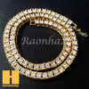 HIP HOP PRAYING HANDS TENNIS CHAIN DIAMOND CUT 30" CUBAN LINK CHAIN S55 - Raonhazae