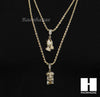 MEN JESUS FACE PRAYING HANDS 24" 30" ROPE CHAIN NECKLACES COMBO SET G38 - Raonhazae